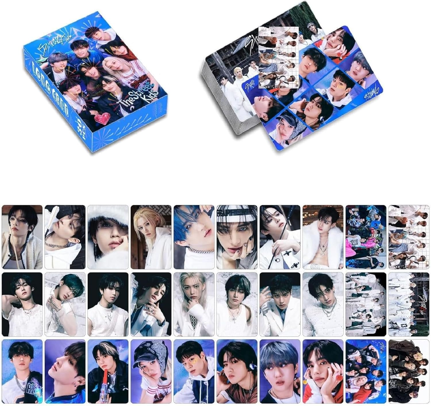 Meiyiyou 8Pack/240Pcs Stray-Kids Photocards,Stray-Kids Lomo Cards Greeting for Collection(Pink)