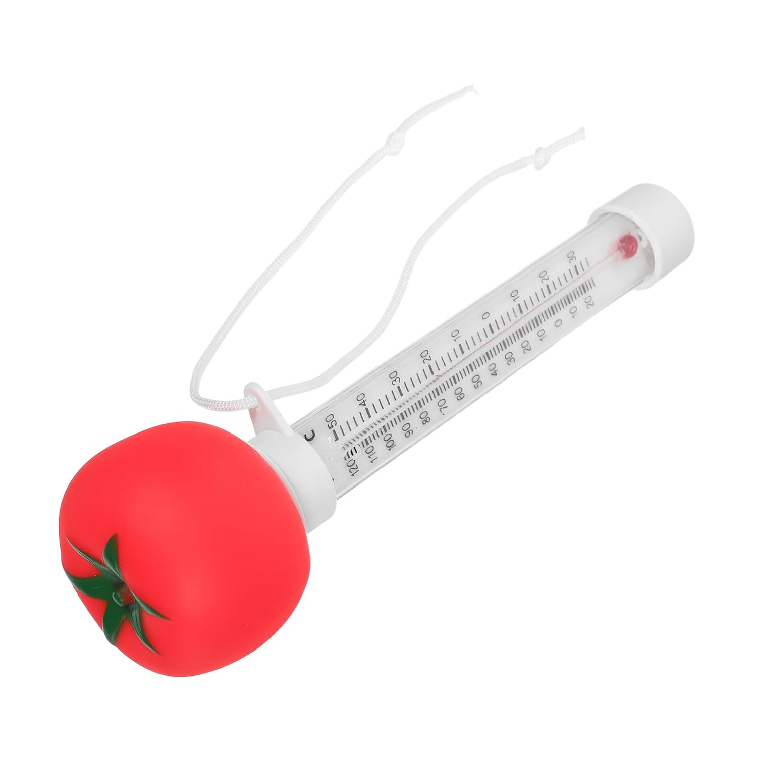 BESPORTBLE Floating Cartoon Pool Thermometer Large Easy Read Water Temperature Gauge for Bath Swimming Pools Spas Hot Tubs Ponds Accurate Bath Accessory Tomato image number 1