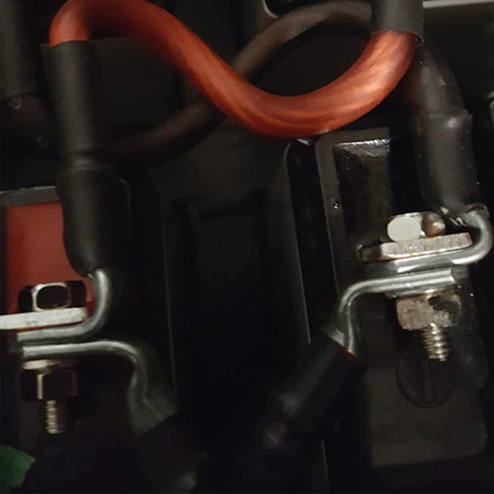 Ampper Heavy Duty Tinned Copper Wire Lugs, UL Tubular Eyelets Ring Crimp Copper Terminal Connectors for Battery Cable Ends and More (8 Awg, 3/8" Ring, 10 Pcs) image number 3