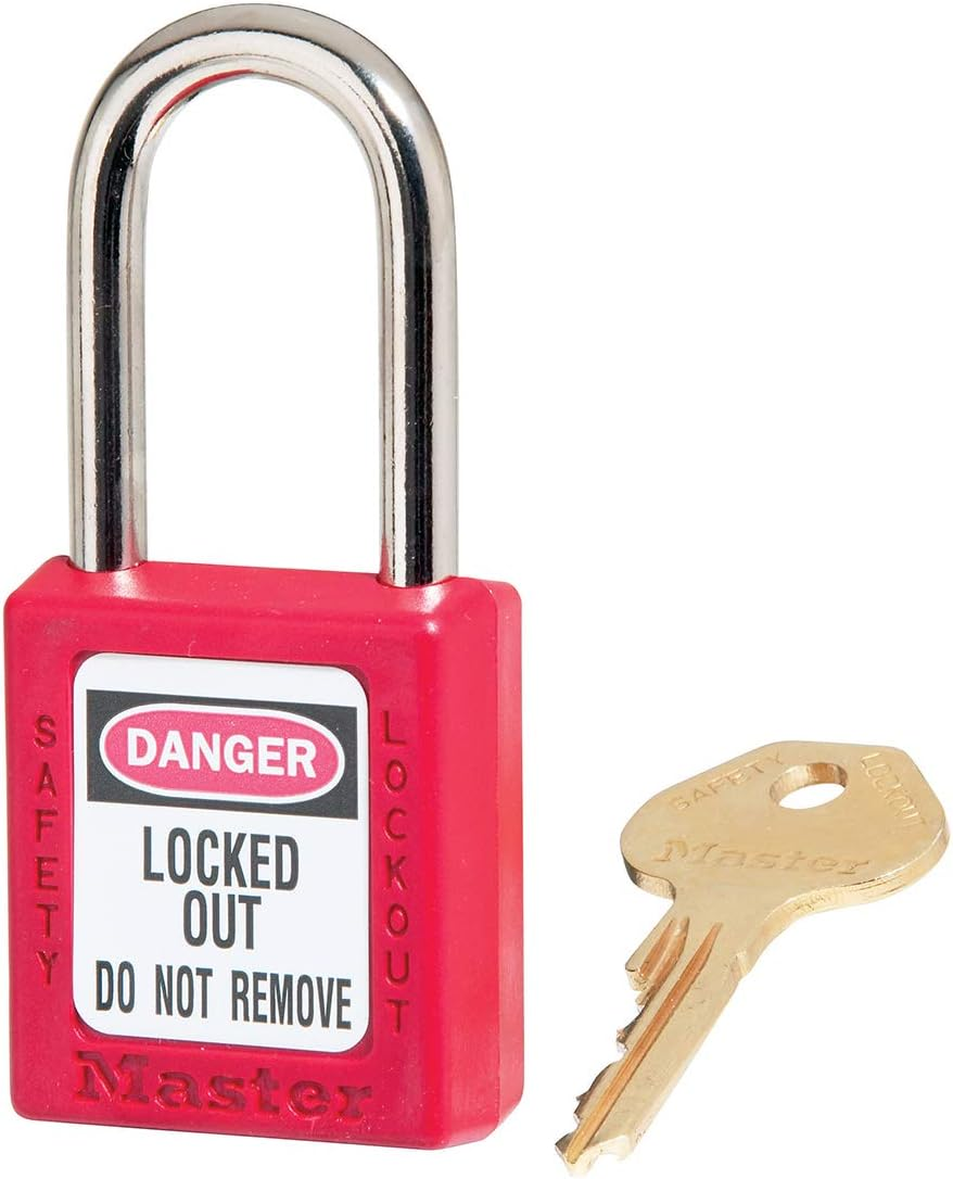 Master Lock 410 KD Safety Padlock, Red image number 3
