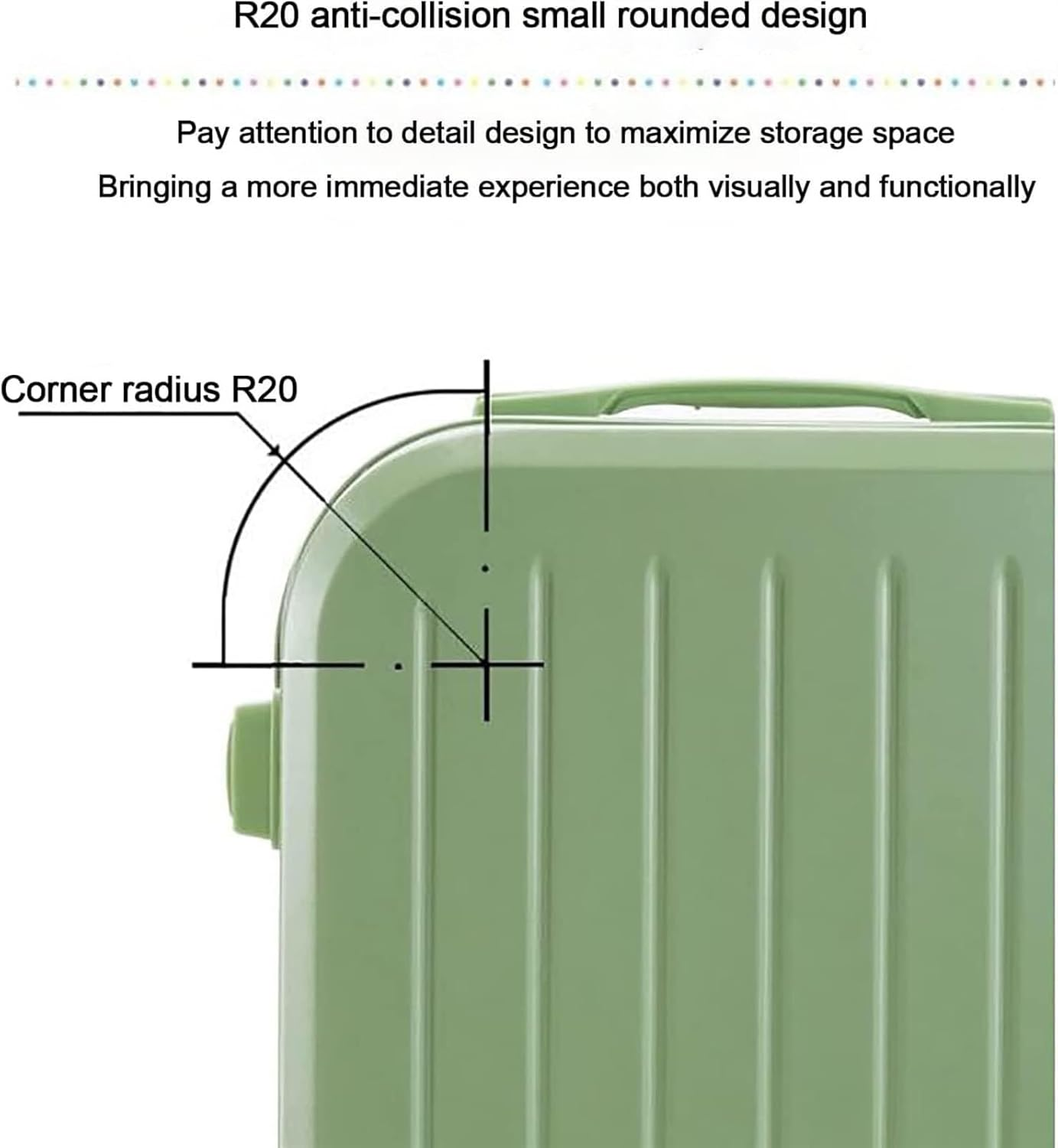 ANIIC Luggage Suitcases with Wheels Suitcases with Wheels Lightweight Carry-On Luggage,Abs Hand Luggage Case with Telescopic Handle Suitcase Spinner Luggages (Color : C, Size : 22 In) image number 5