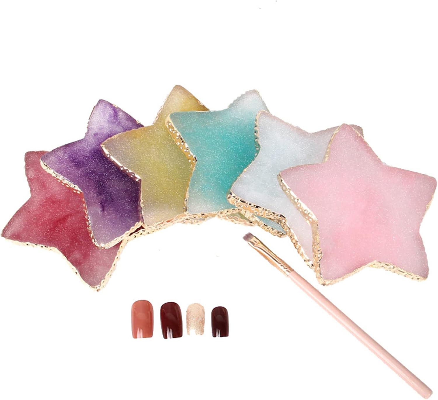 1 Piece Nail Art Palette Nail Polish Palette Mixing Palette Makeup Plate Nail Plates for Nail Art Nail Tip Holder Nail Art Display image number 4