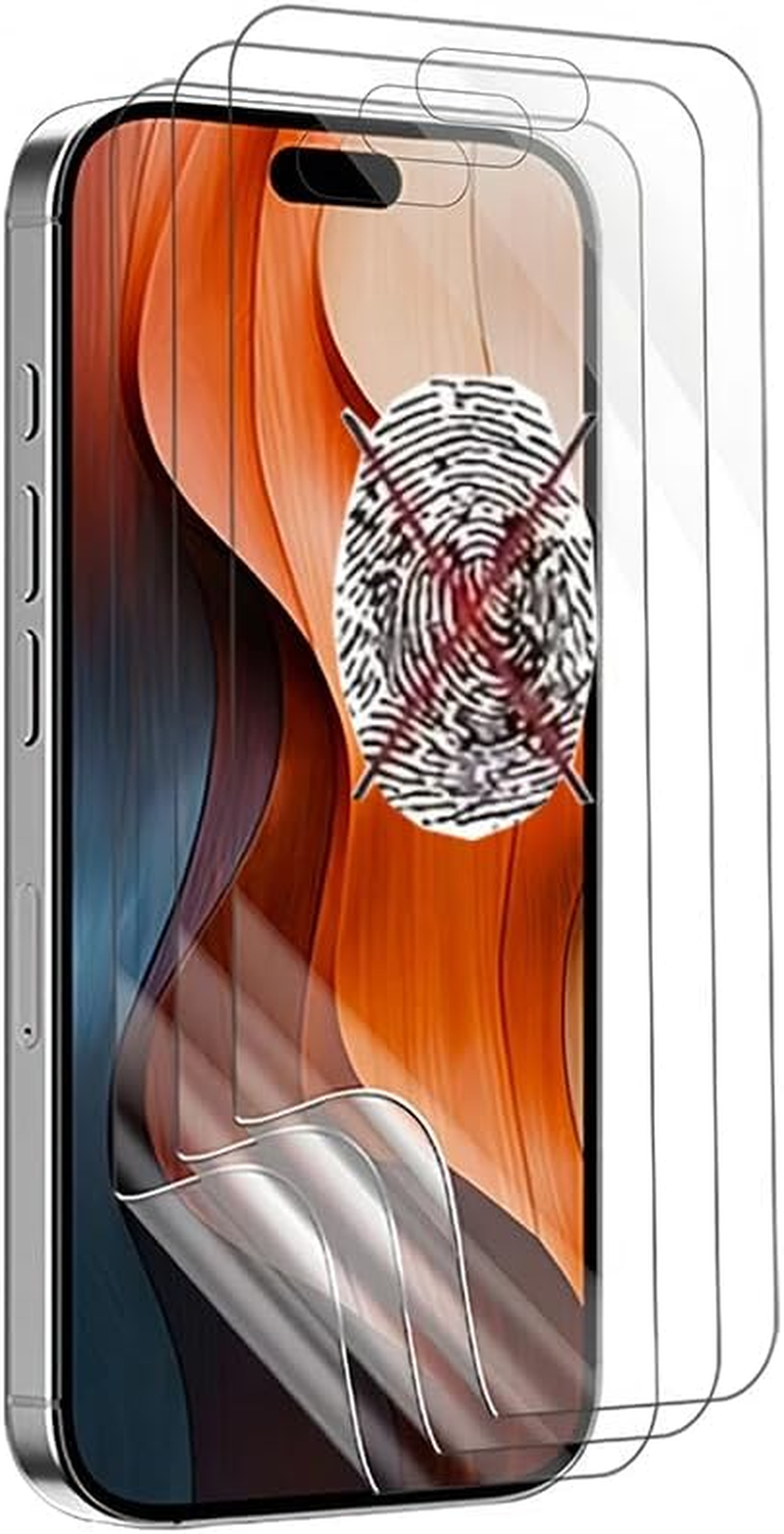 Yiranzix Matte Hydrogel Film for Iphone Air 6.5 Inch 2025 Anti-Glare Gel Film TPU Screen Protector Flexible HD Clear Anti-Fingerprint Ultra Thin Anti-Reflection Pack of 2