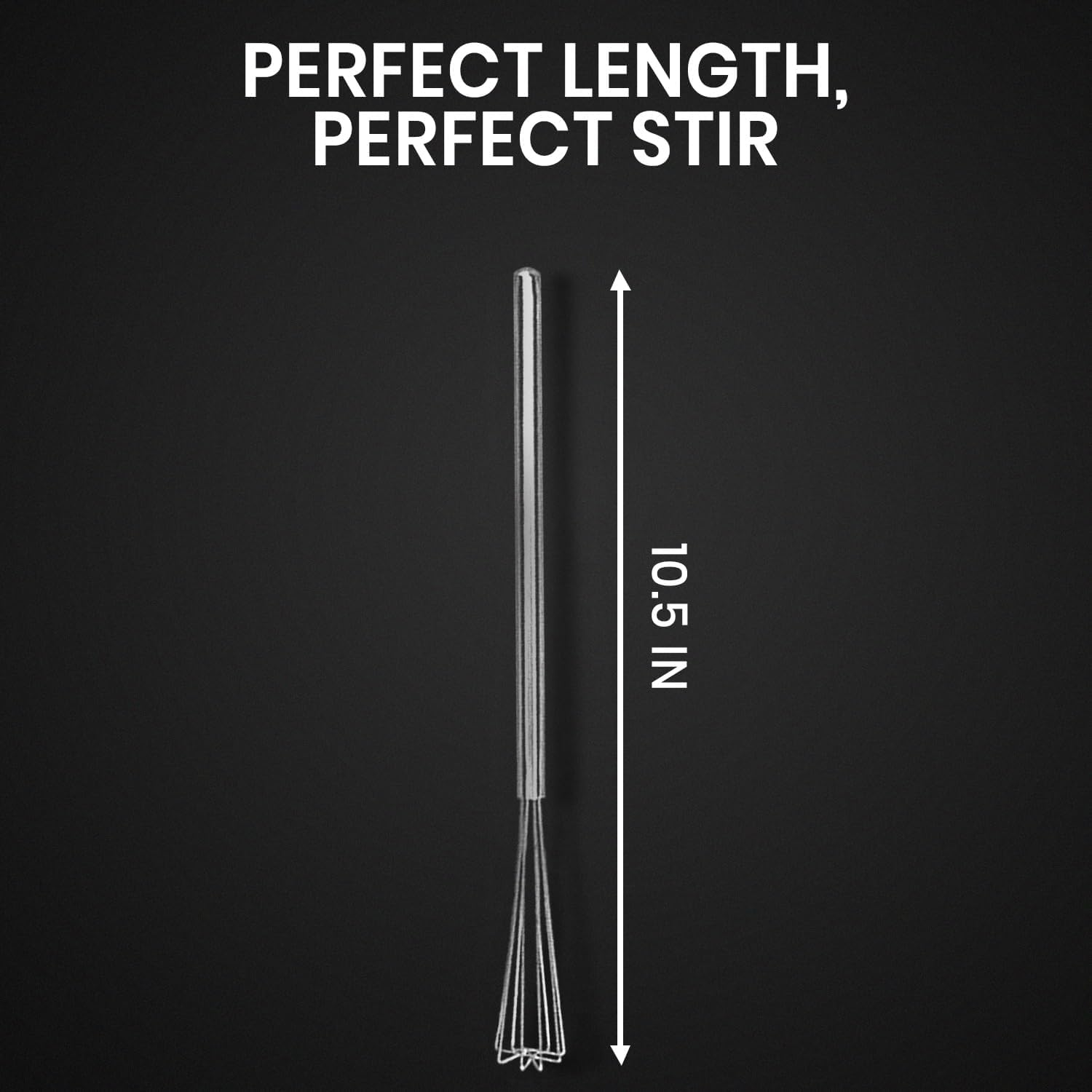 Rattleware 10.25" Long-Handle Silver Espresso Whisk - Perfect Coffee Distribution, Stainless-Steel Triangular Design, Ideal for Commercial & Home Use image number 6