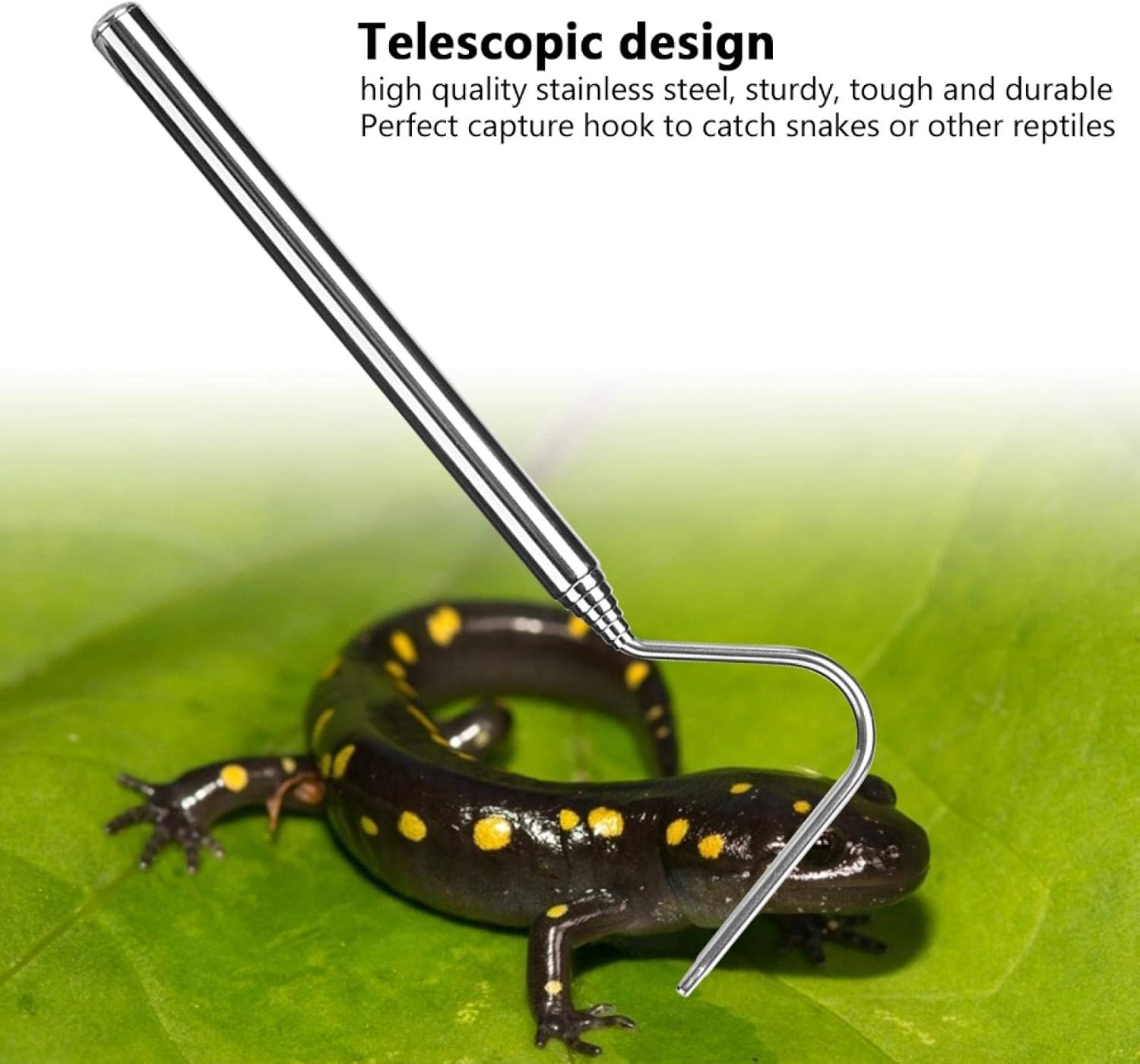 Snake Catcher, Capture Hook Tool Reptile Catcher, Telescopic Design Pets for Reptiles(66Cm) image number 3