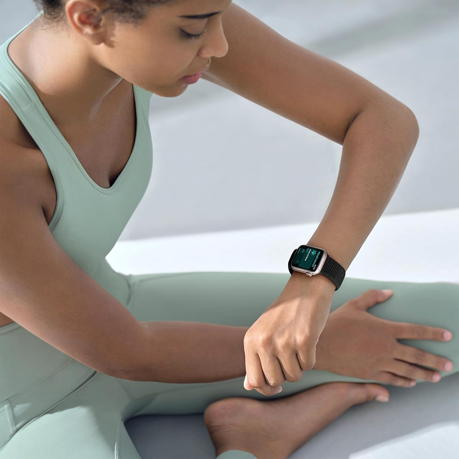 Maledan Magnetic Clasp Nylon Bands for Apple Watch Band 38Mm 40Mm 41Mm 42Mm 44Mm 45Mm 49Mm 46Mm Women Men, Adjustable Soft Breathable Sport Loops for Iwatch Series 10 9 8 7 6 5 4 3 2 1 SE Ultra 2 image number 7