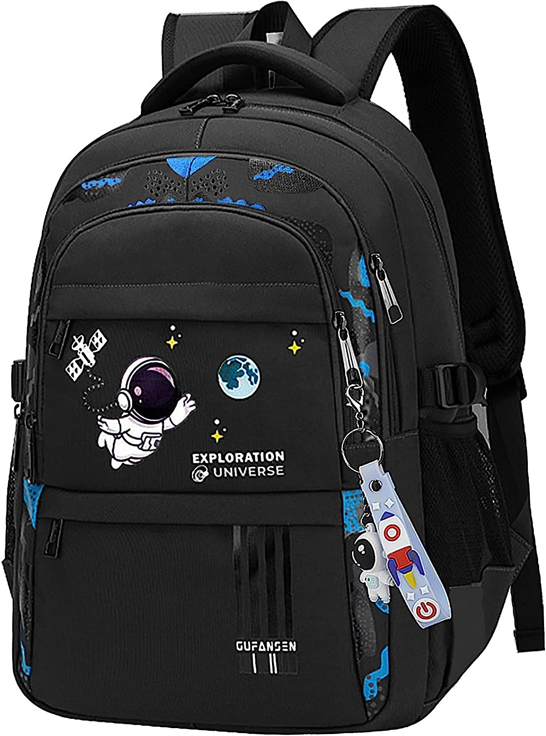 Astronaut Backpack for Boys Teens, Large Capacity School Bag Bookbag for Kids Elementary Middle
