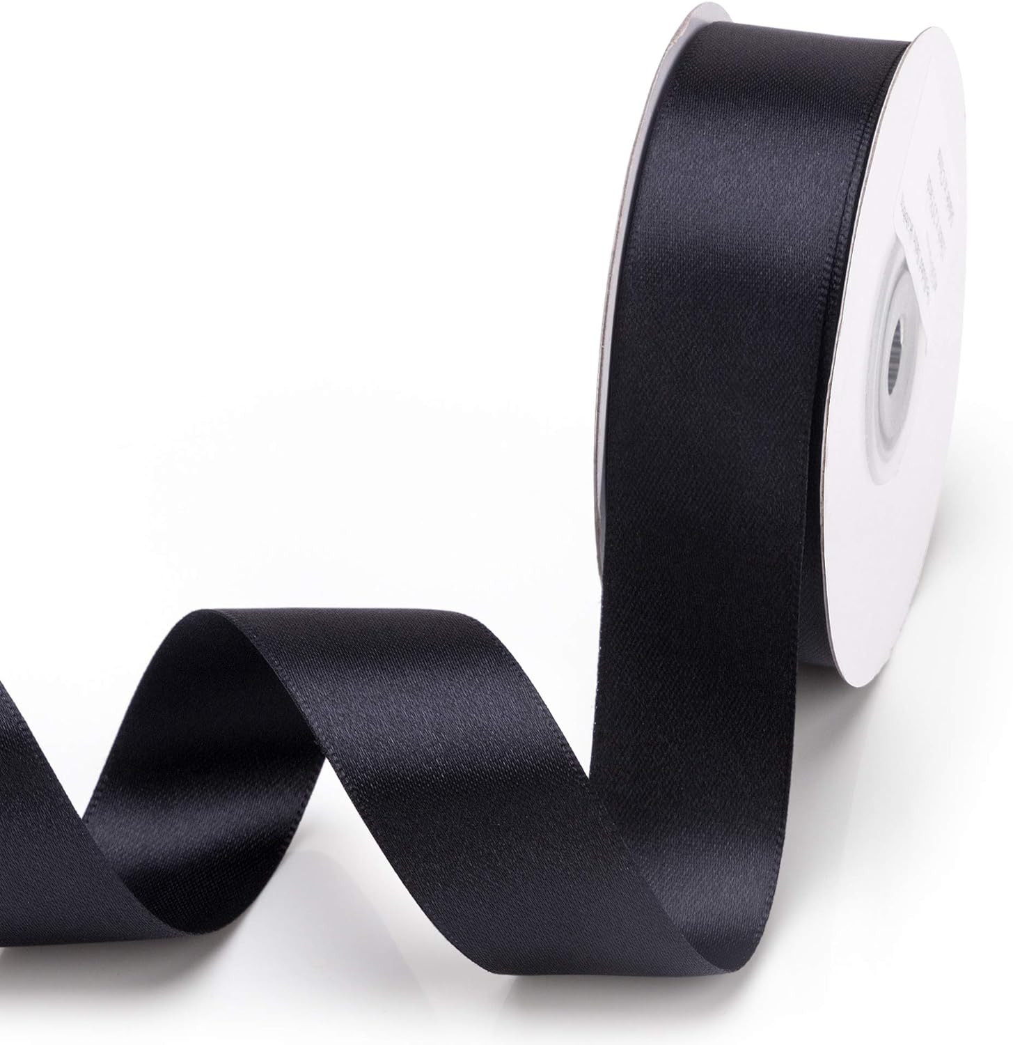 IHKFILAN Double Faced Satin Ribbon 1 Inch X 25 Yards Double Sided Solid Polyester Ribbon for Gift Wrapping Party Hair Braids Bow Decoration Floral Arrangement Craft Supplies, Neon Orange