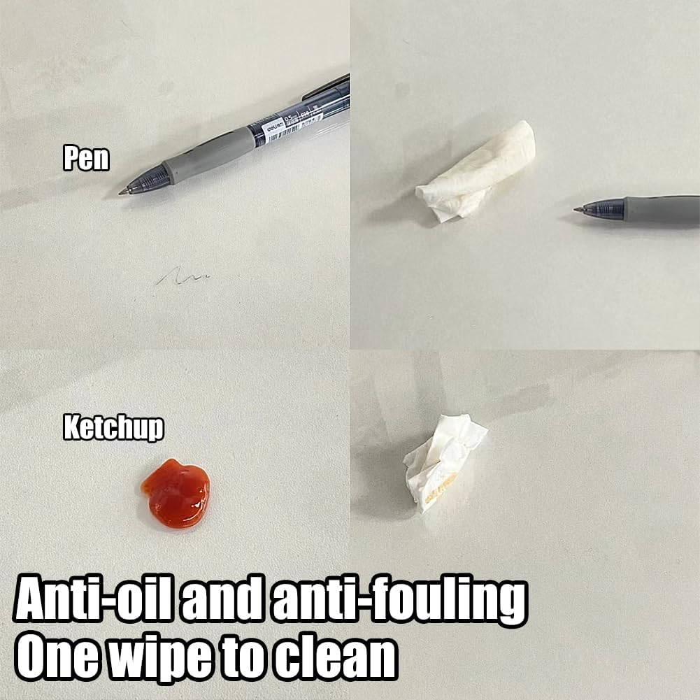 Geli Desk Mat, 1.5Mm Heat Resistant Non-Slip PVC Desk Protector with round Edge, Waterproof Desk Pad Table Protector for Home and Office (80X40Cm) image number 1