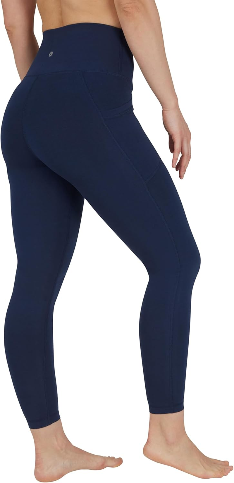 90 Degree by Reflex High Waist Disco Pants - Shiny Hi-Rise Capri Leggings image number 1