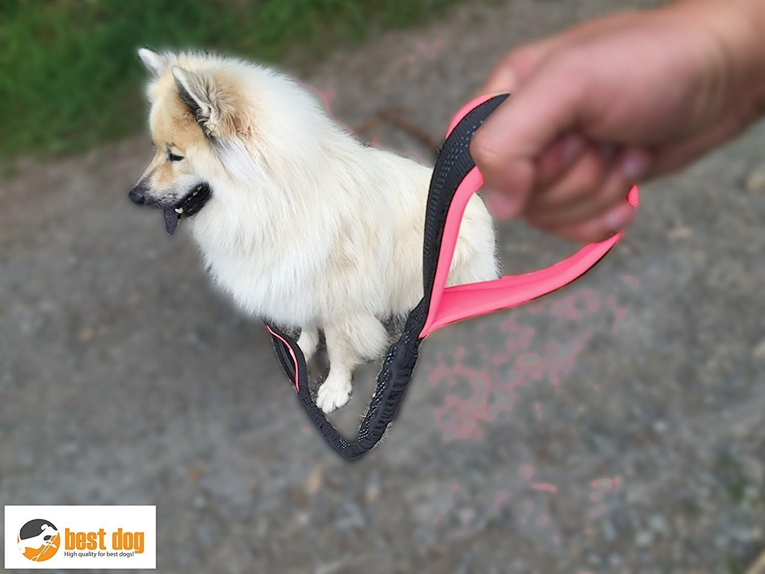 Best Dog Premium Dog Lead for Large Dogs (Pink-Grey) image number 6