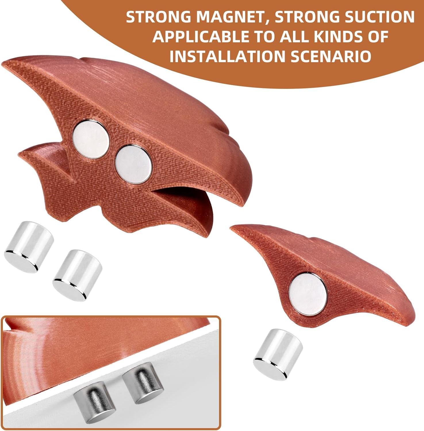 Jumping Spider Hide Habitat Accessories, Brown Jumping Spider Enclosure Mushroom Shelf Magnetically Concealed, Jumping Spider Web with Magnets, Jumping Spider Enclosure Climbing and Feeding Platforms image number 5