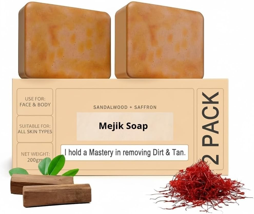 Tan Removal Sandalwood & Saffron and Coconut Oil Magic Soaps for Bath | Paraben Free | Chandan & Kesar Bath Soap | Handmade Soaps for Glowing | Skin Brightening Soap for Men & Women| (Pack of 100 Gram*2)
