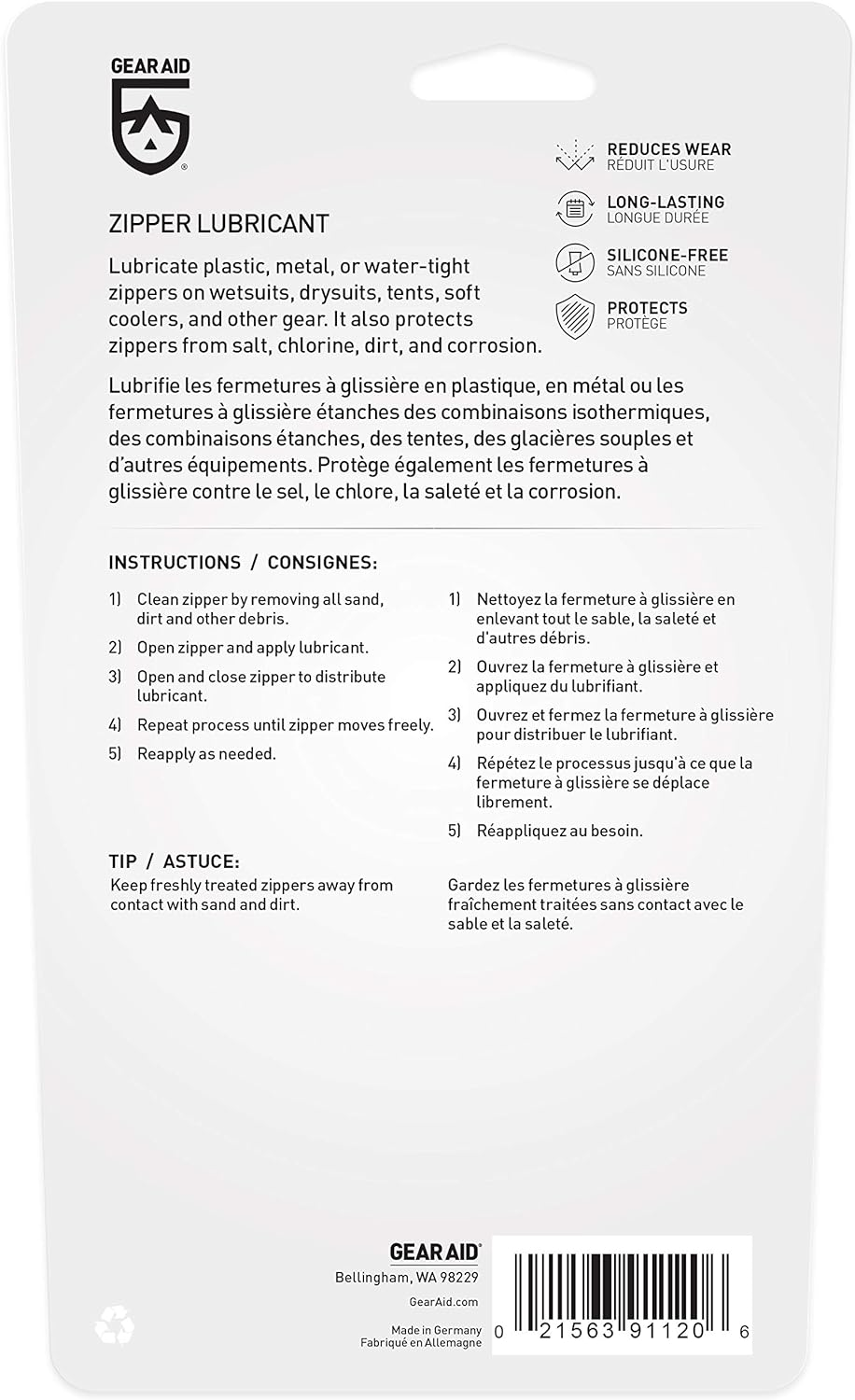 Gearaid Zipper Stick Lubricant image number 2