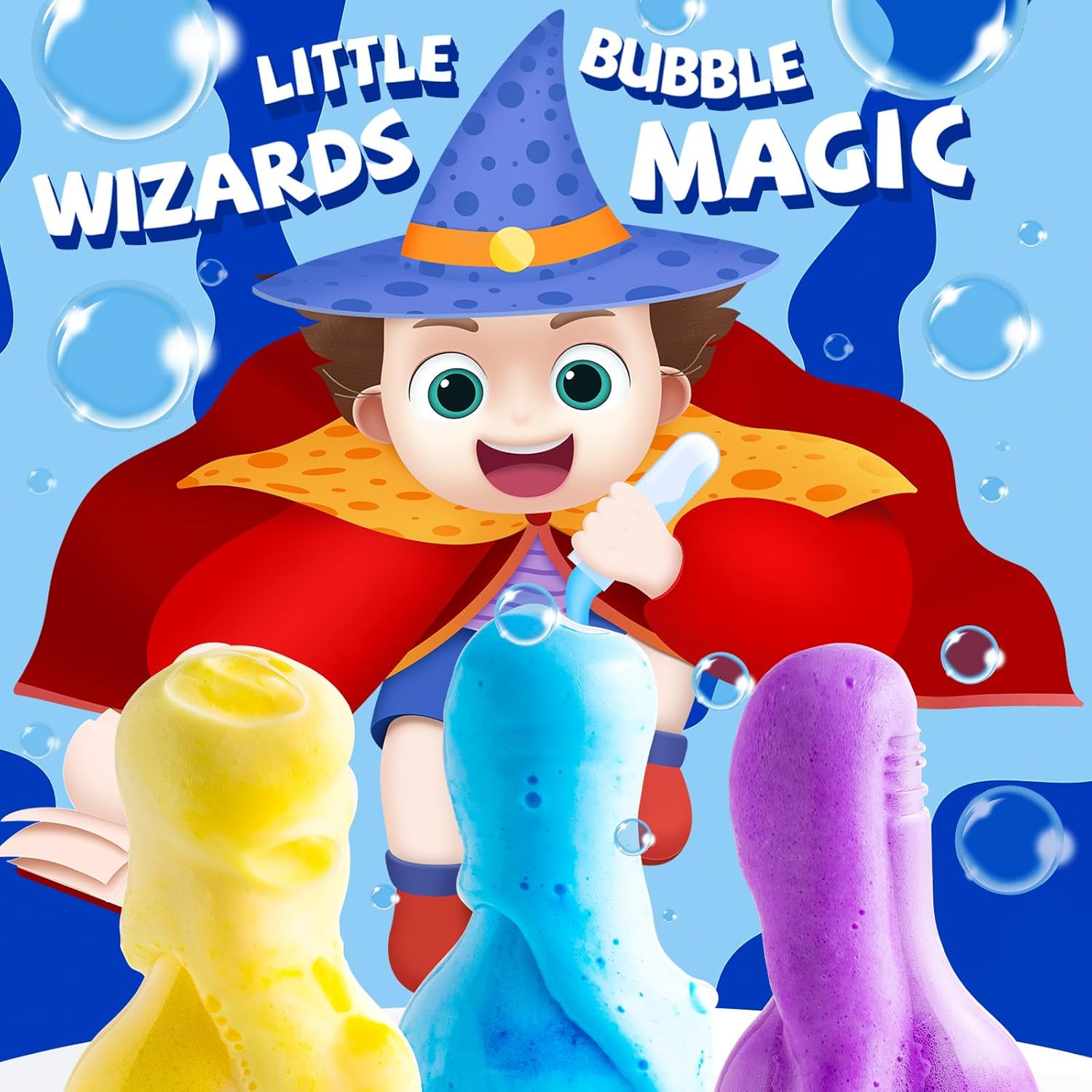 CLOUQUAR Kids Bath Bomb Potions, 6 Pack Non-Toxic Fizzy Bubble Bath Explosions, Colorful Burst Bath Potions for Kids, Scientific & Magical Bath Time Buddy, Fun & Educational Bubble Bath for Kids image number 1