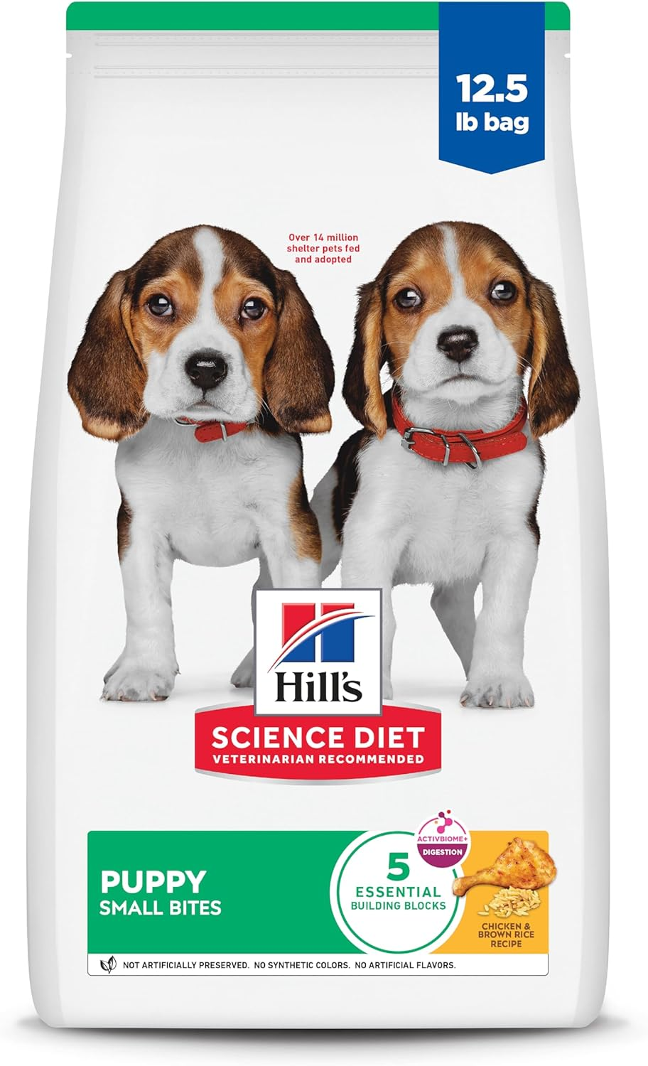 Hill'S Science Diet Puppy Small Bites Chicken and Brown Rice Dry Dog Food 5.67 Kg image number 3