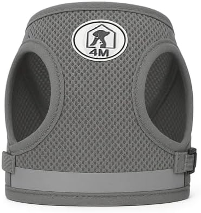 4M Pets No-Pull Reflective Mesh Dog Harness & Leash &ndash; Breathable, Step-In Vest for Small & Medium Dogs image number 3