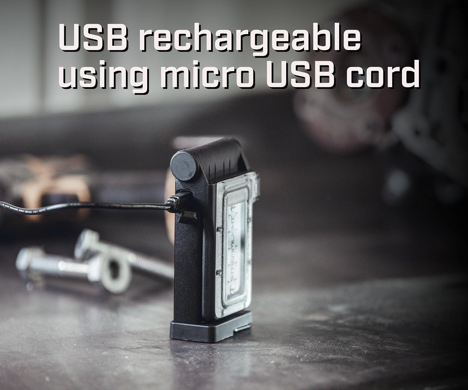 Streamlight 61500 Flipmate 500-Lumen USB Rechargeable Multi-Function Compact Work Light, Black image number 1