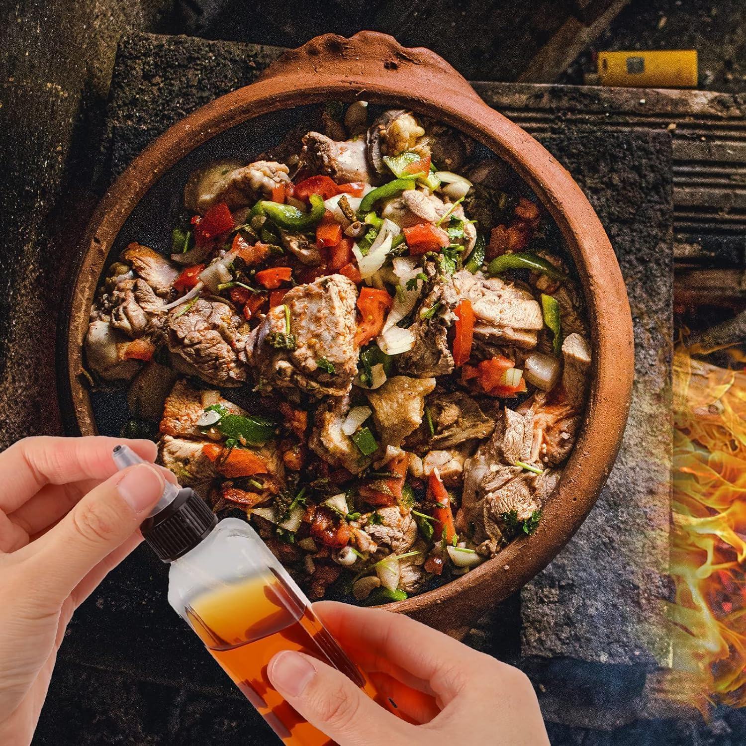 8 Pcs Oil Squeeze Bottles 3.4 OZ Empty Bottles with Twist Top Cap Plastic Liquid Condiment Container Leak-Proof Dispensing Bottles for Oil Soy Sauce Vinegar Syrup Ketchup image number 1