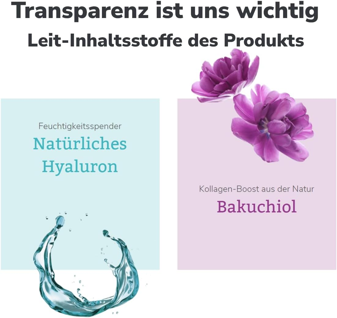 Lavera Firming Night Cream - Vegan - Natural Cosmetics - 3-Way Hyaluronic & Power Active Ingredient Bakuchiol - No Parabens - Moisture and Care - 50 Ml (Pack of 1) image number 5