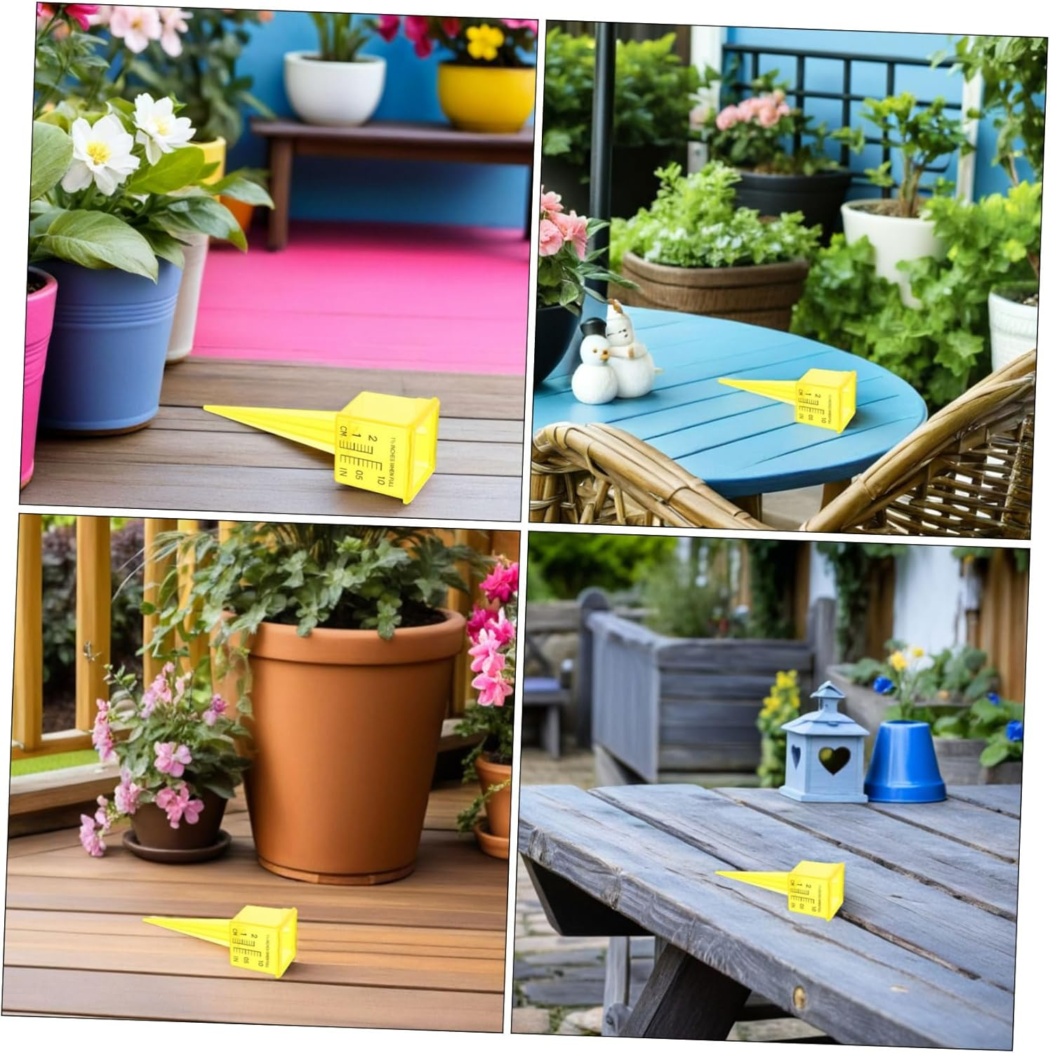 Gadpiparty 20Pcs Wide Mouth Rain Gauge with Dual and Scales Accurate Outdoor Water Measuring Tool for Backyard Garden Lawn Sprinkler and Rainfall Monitoring