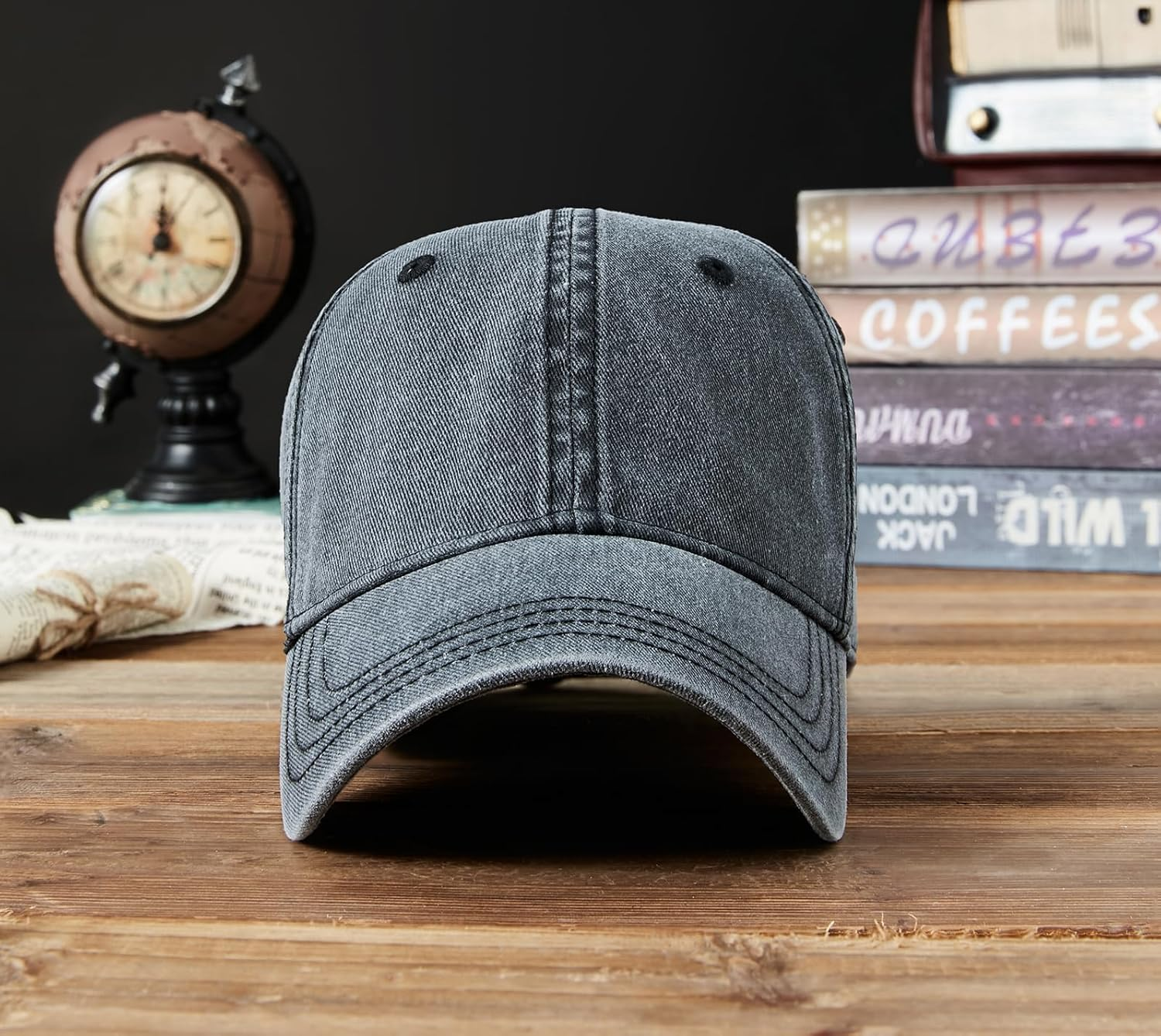 YAMEE Baseball Cap Denim Unisex Baseball Cap Men'S Denim Classic Summer Hats Women Breathable Baseball Cap Men Soft Sun Protection Sports Hat Men for Outdoor Use image number 1