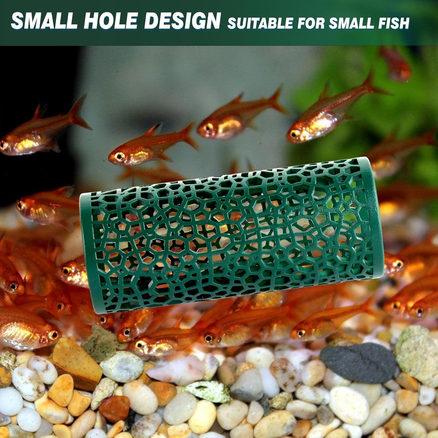 Hollow Betta Fish Tunnel,Small Hole Hollow Betta Fish Cave,Betta Fish Tube Tunnel Toy,Aquarium Betta Tunnel with Suction Cups,Aquarium Decor Fish Tank Accessories Decorations Hideout Tube (Green)