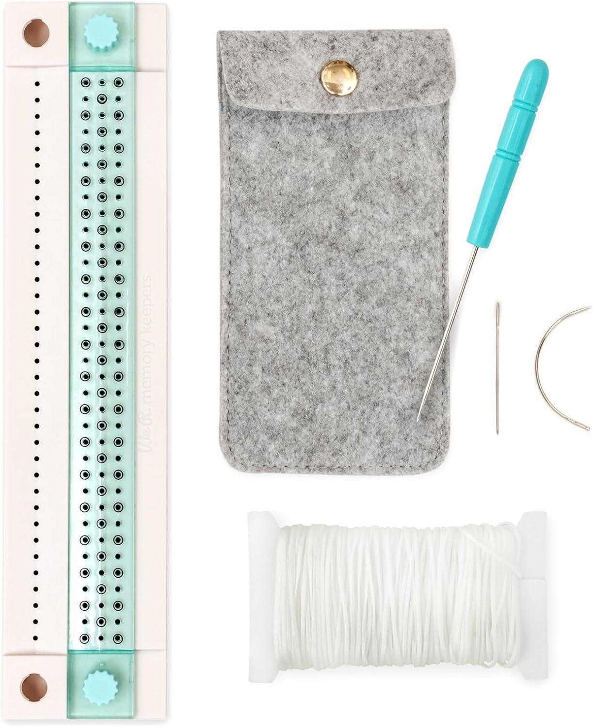 We R Memory Keepers 660443 0633356604433 Tool Journaling-Book Binding Guide (6 Piece), Multi image number 1