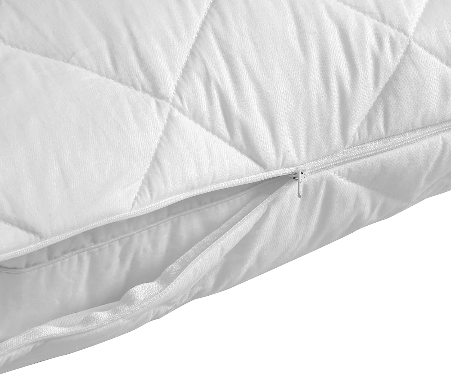 Dreamaker Delux Microfibre Fill Antibacterial Odour Control Cotton Quilted Pillow Case Cover Protector Purafresh Treated Anti-Microbial Anti-Dustmite Protection Machine Washable - V Shape (78X36Cm) image number 5