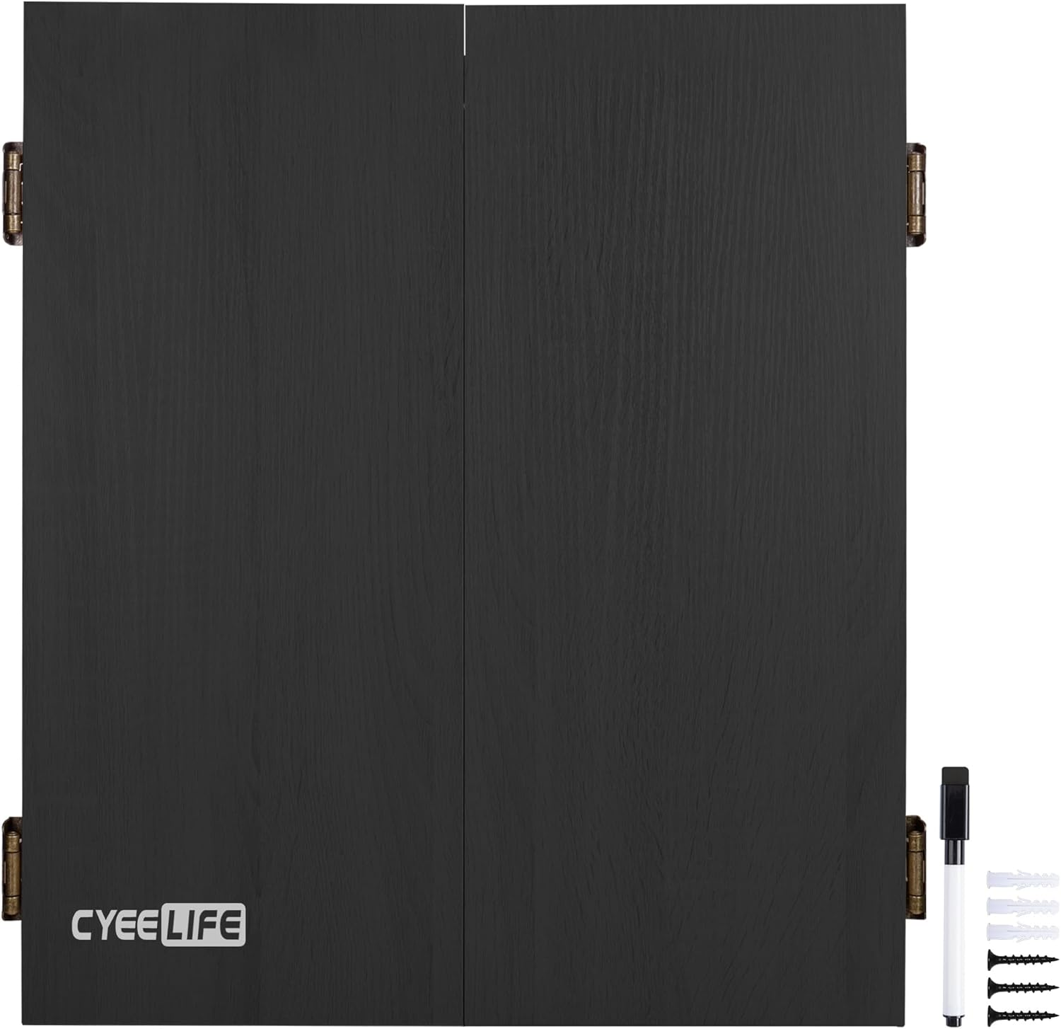 Cyeelife Dartboard Cabinet for Steel Tip Dartboard,Wall-Mounted image number 5