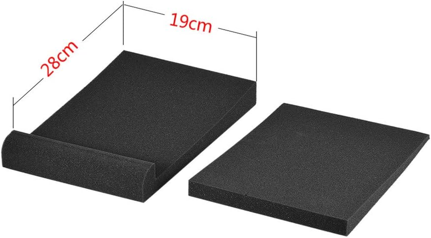 Daseeme 2 - Pack Acoustic Studio Monitor Speaker Isolation Foam Pads for Vibration Isolation and Resonance Reduction, 11"X7.4" image number 4