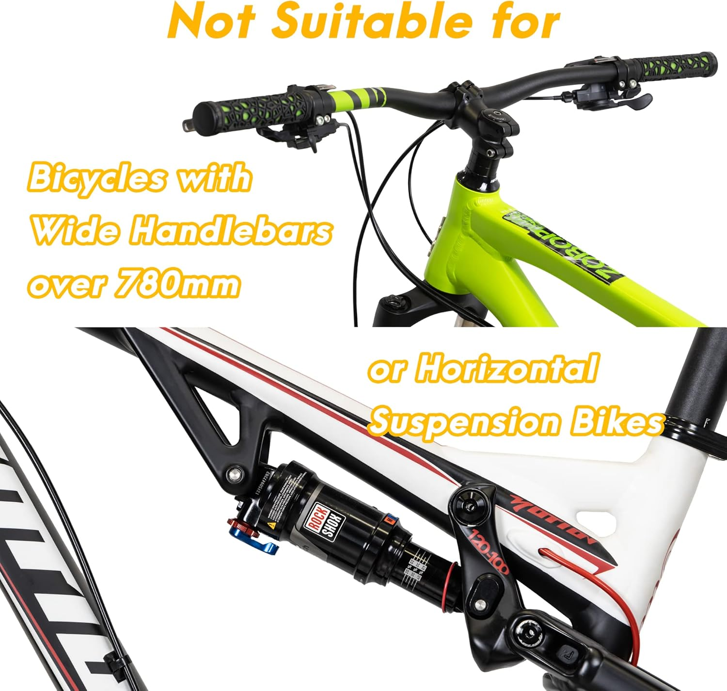 Cyclingdeal Bike Wall Mount Rack - Adjustable, Extendable & Foldable - Indoor Storage Horizontal Cycling Hook Hanger Organiser - Safe & Secure for MTB, Road Bicycles - Store Bike in Garage or Home image number 3