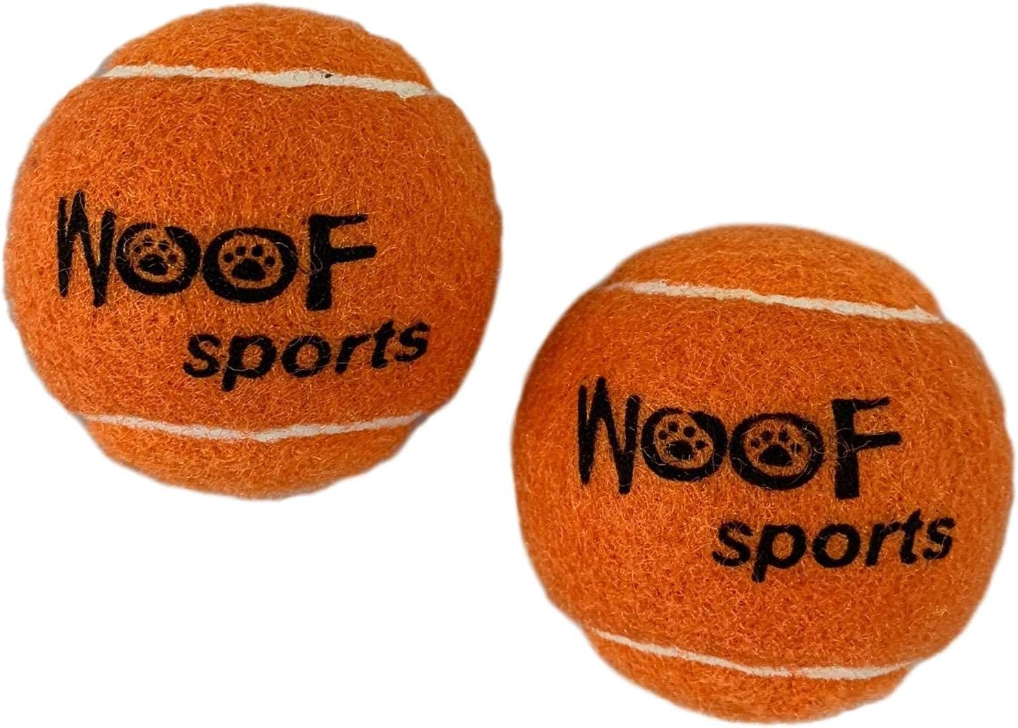Woof Sports Small/Mini 1.9" Durable Dog Tennis Balls - 25% Thicker than Regular Tennis Balls. 12 Orange Ecofriendly Balls & Mesh Carrying Bag. Perfect for Smaller Dogs image number 5
