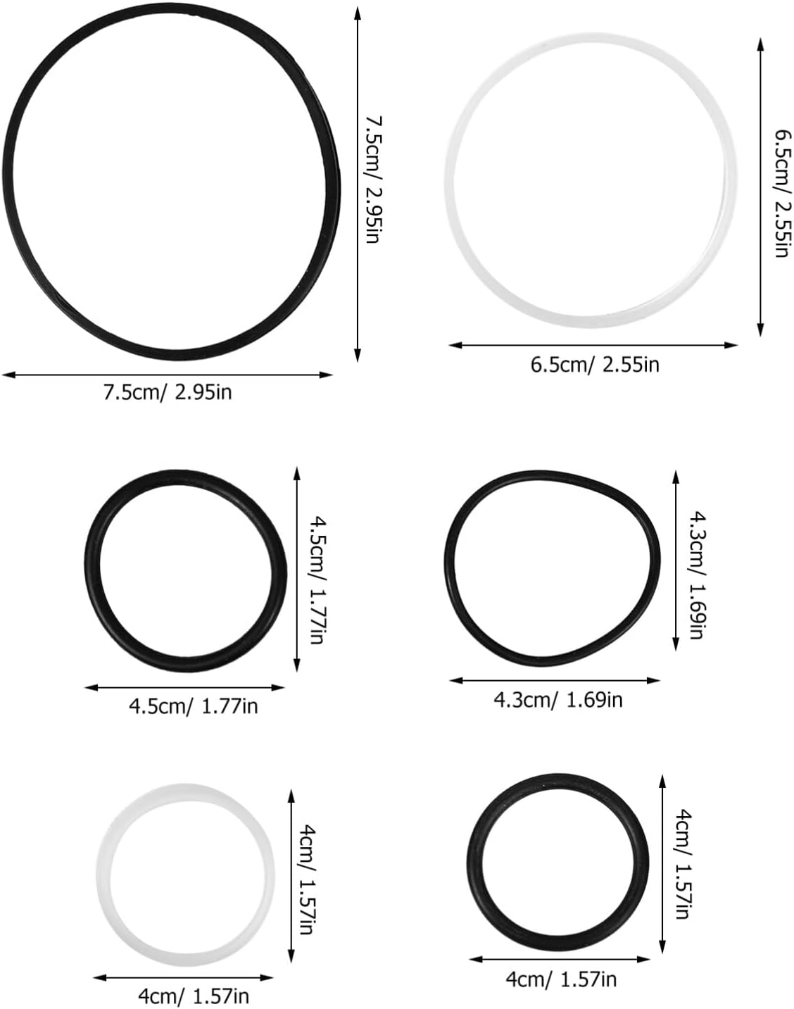 Iplusmile Jack Repair Kit Seal Ring Replacement Hydraulic Automotive Jack Parts Floor Trailer Repair Tools image number 2