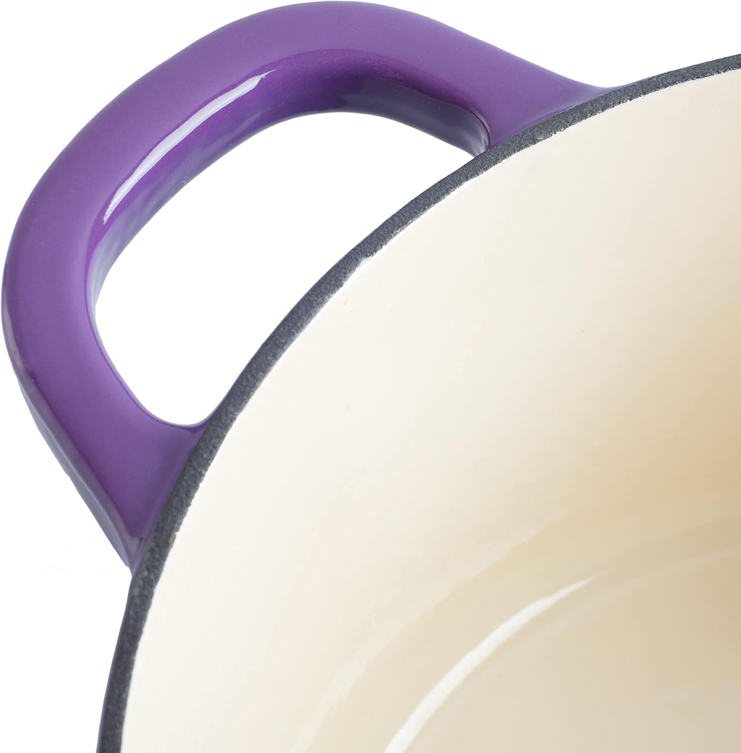 Crock-Pot Artisan round Enameled Cast Iron Dutch Oven, 7-Quart, Lavender Purple image number 1