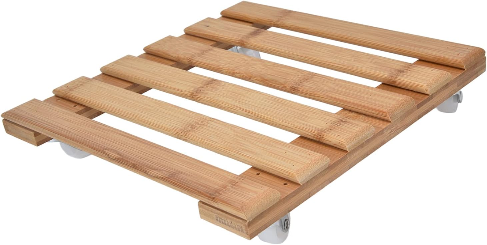 Square Plant Roller Stand 360&deg; Removable Caster Wheel Garden Tool Rack for Flower Pot 25X25Cm S image number 2