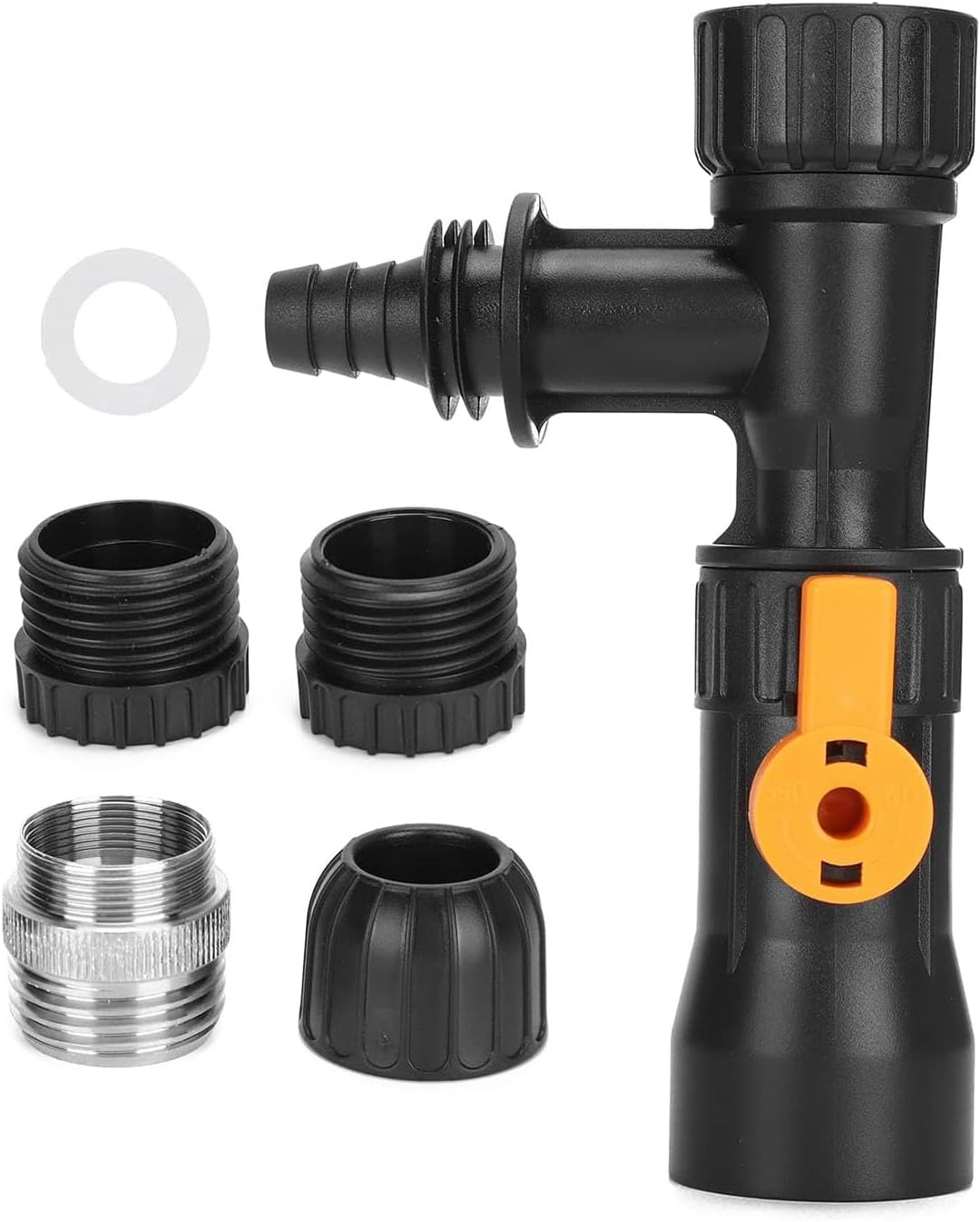 Songholee Aquarium Water Changer, Aquarium Water Change Kit with 2 Faucet Nozzles Connectors, Water Changer Replacement Parts Flow Control Valve Assembly for Fish Tank Cleaning