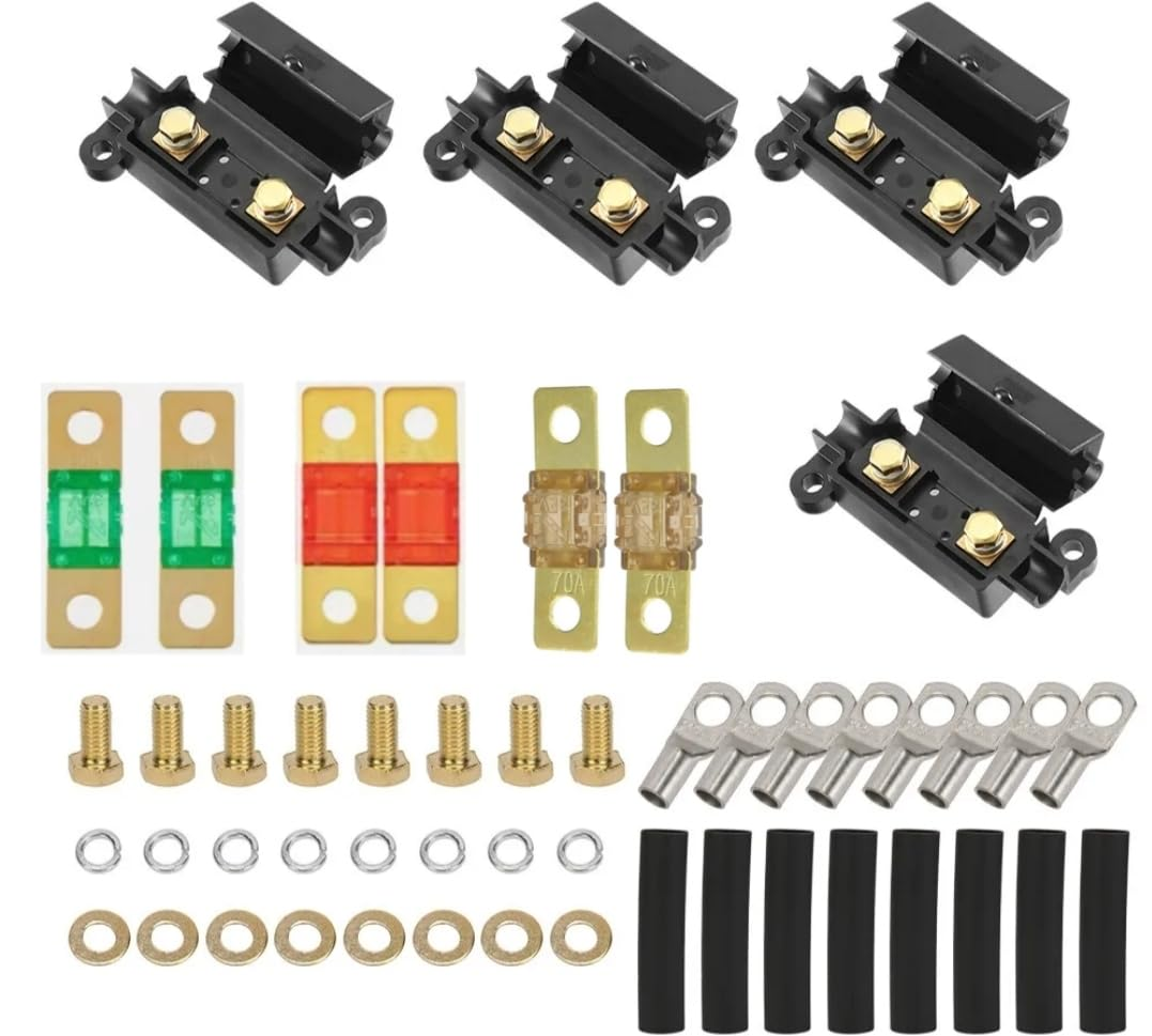 MIDI Fuse Combo Kit &ndash; 2X30A, 2X50A, 2X70A Fuses with 4 ANS Holders &ndash; Compatible with Redarc BCDC Dual Battery System(30/50/70A) image number 4