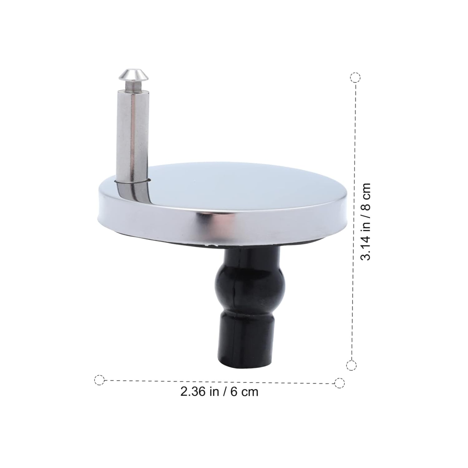 BUTIFULSIC Toilet Fixing Screws Toilet Seat Bolts Toilet Screw Replacement and Rubber Pads Stainless Steel 2Pcs image number 1