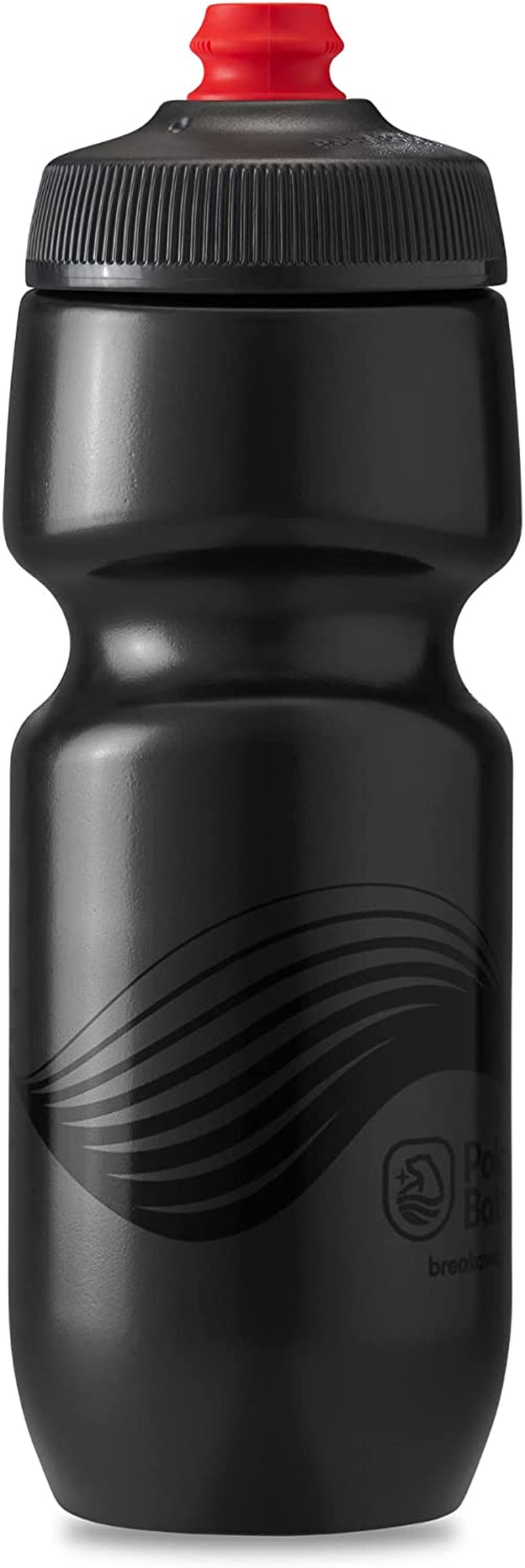 Polar Bottle Breakaway Wave Lightweight Bike Water Bottle - Bpa-Free, Cycling & Sports Squeeze Bottle (Teal & Silver, 24 Oz) image number 6