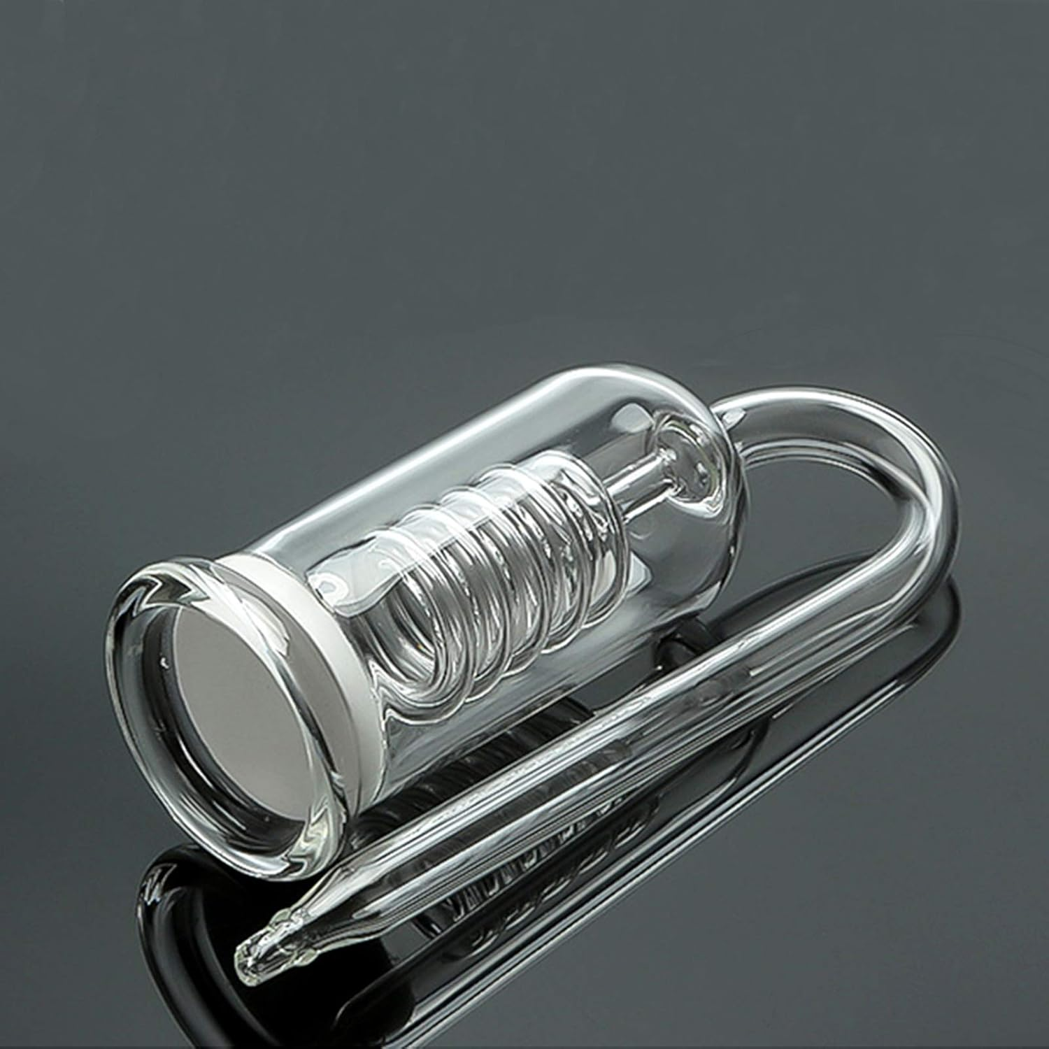 CO2 Diffuser Aquarium, Efficient Carbon Dioxide Reactor, Aquatic Plant Carbon Dioxide Atomizer for Aquarium Plants Marine Fish Tanks, U Shape, Solenoid Regulator Moss CO2 Atomizer Spiral Glass Tube image number 6