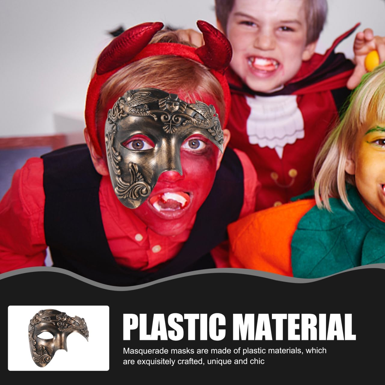 Ifundom Mardi Gras Masquerade Mask Venetian Party Mask Vintage Antique Masks for Cosplay Carnival Mask Props Halloween Mask image number 6