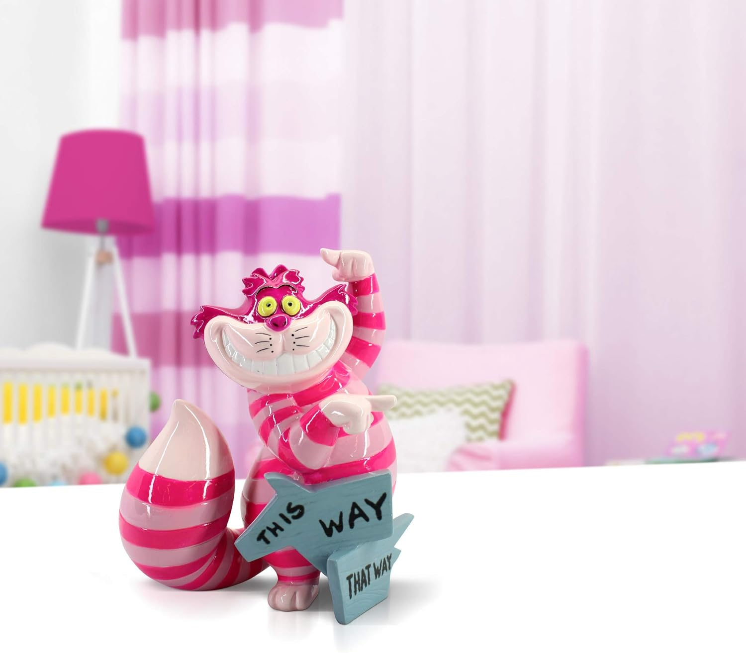 Disney Showcase Cheshire Cat This Way Mini Figurine from Alice in Wonderland image number 5