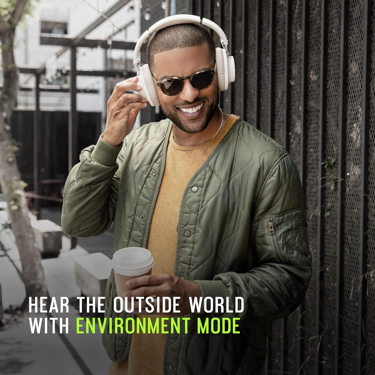 Shure AONIC 40 Wireless Headphones Premium Noise Cancelling, White image number 3