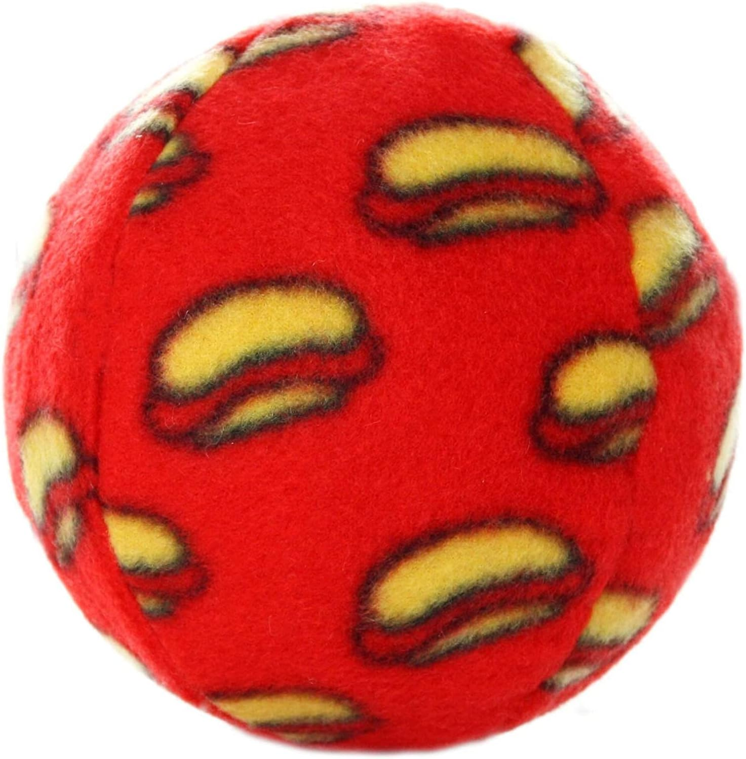 Tuffy Plush Dog Squeaker Toy, Red image number 1