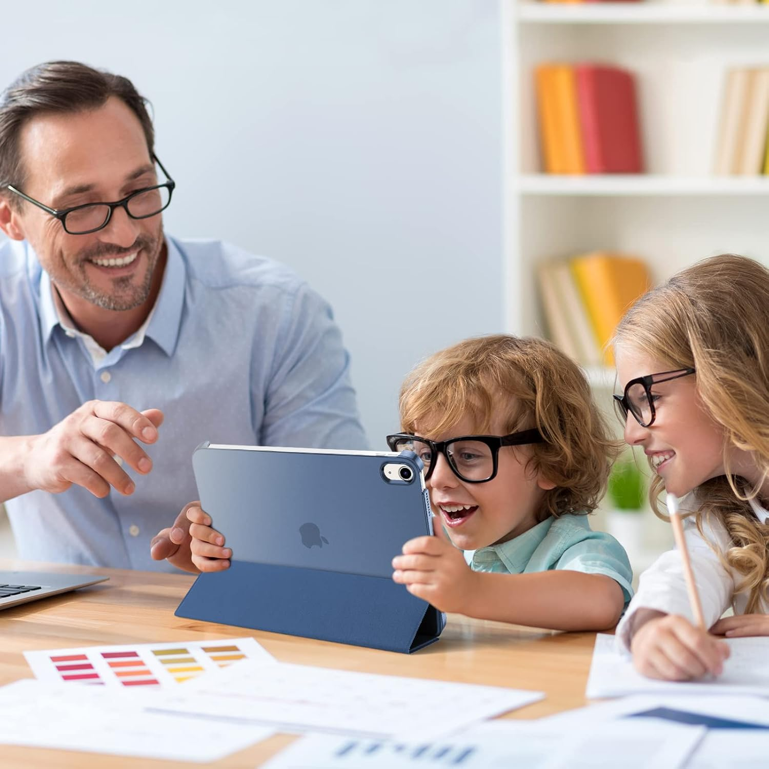 Procase for Ipad (A16) 11Th Generation 11 Inch 2025/ Ipad 10Th Generation 10.9 Inch 2022 Case, Slim Smart Cover with Translucent Hard Shell Back, Supports Touch ID, Auto Wake/Sleep -Navy image number 1