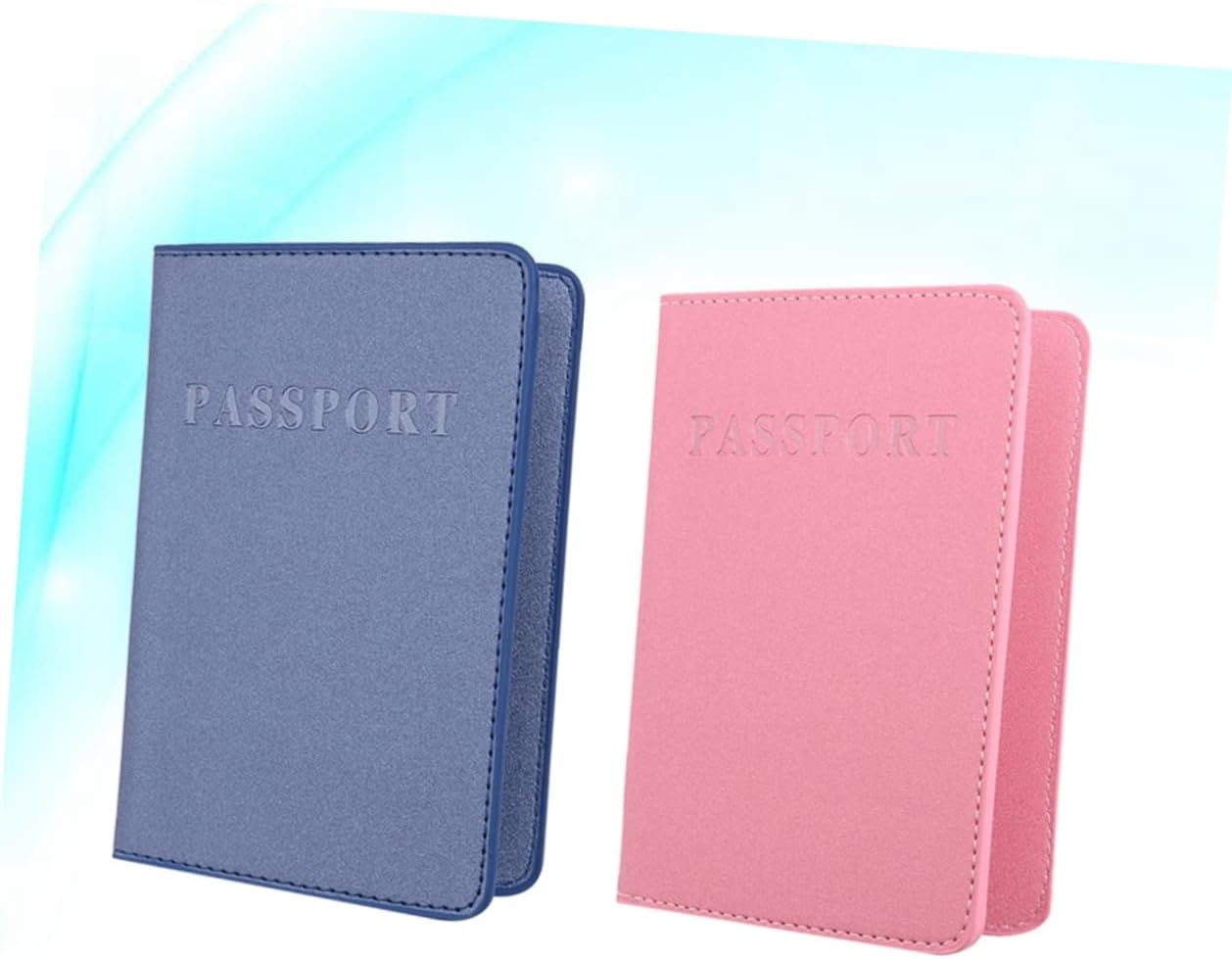 HAPINARY 6Pcs Multi-Functional Passport Holder Pouch Pu Leather Case Magnetic Clasp Key Pouch Travel Wallet image number 3