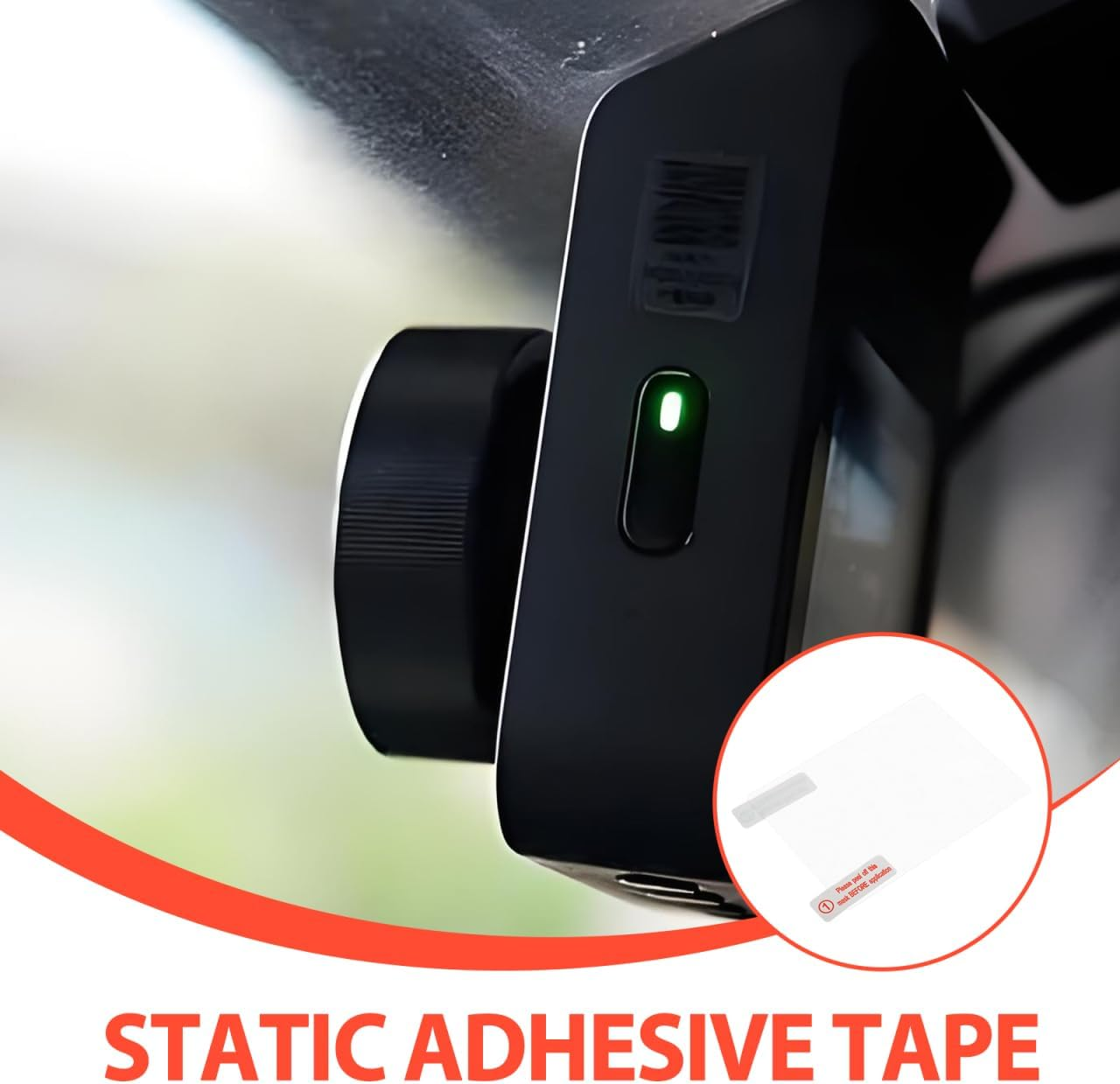 SOLUSTRE 10Pcs High-Temperature Resistant Electrostatic Stickers for Car Windshield Clear Adhesive Film for Automotive Dashcam Use Thickened Design for Strong Adhesion and High Definition Clarity image number 2