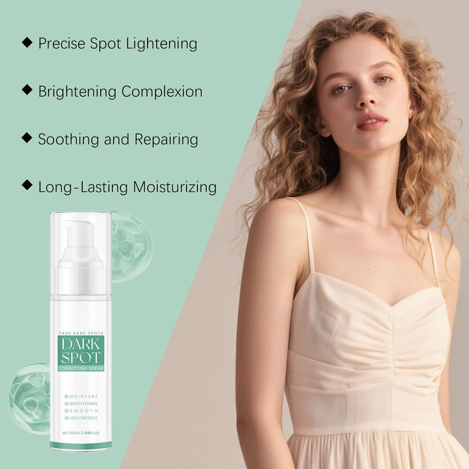 Dark Spot Corrector for Face and Body Serum with Niacinamide - Dark Spot Correcting Glow Serum for Even Skin Tone - Skin Brightening Cream to Improve Skin Tone - for All Skin Types, 50Ml (1 Bottles) - 3 Bottles image number 7