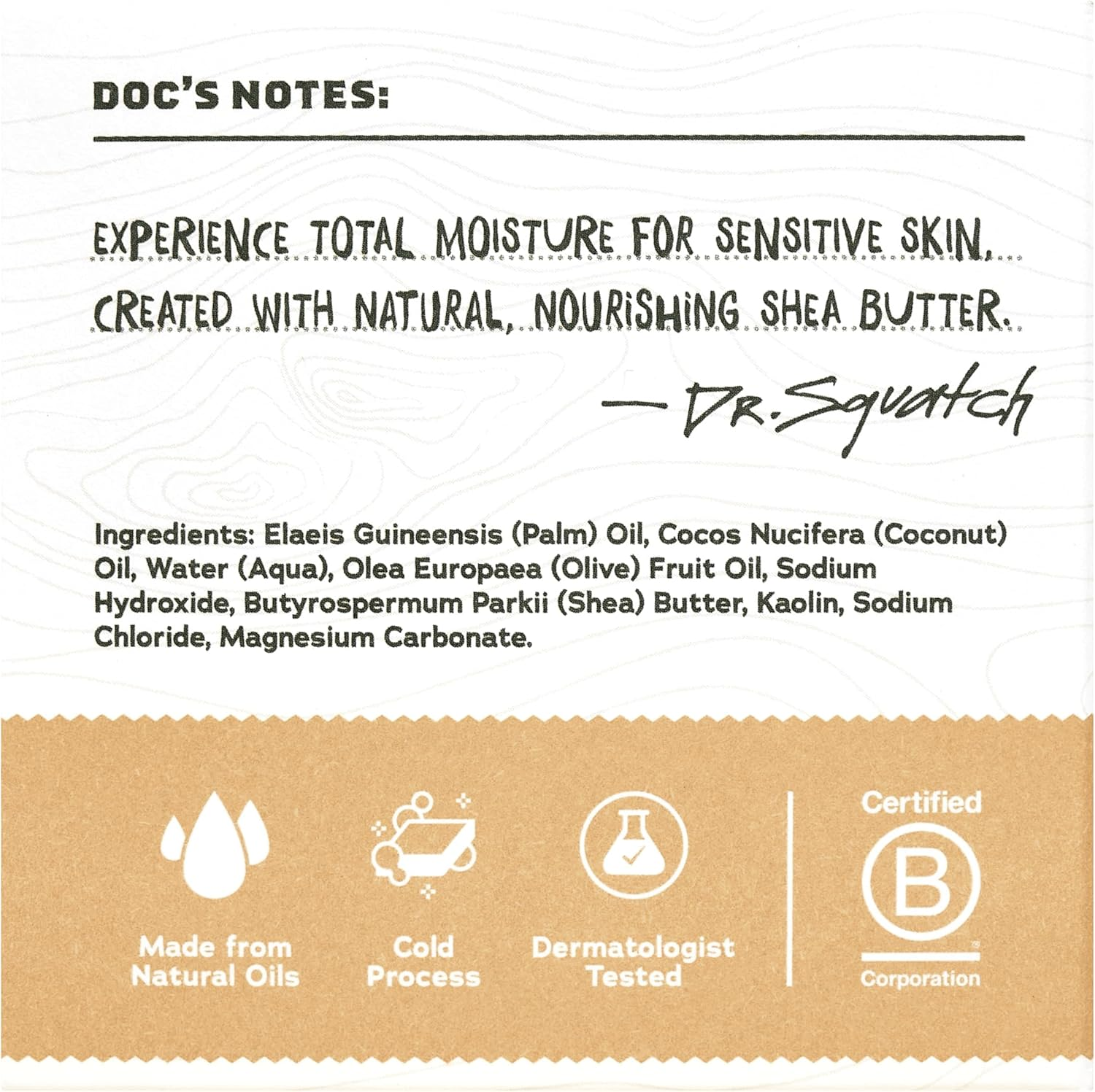 Dr. Squatch Men'S Natural Bar Soap Made from Natural Oils - 3 Pack - Cold Process Soap with No Harsh Chemicals - Moisturizing Unscented with Shea Butter &ndash; 5Oz, 3 Pack image number 3